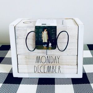 New RAE DUNN wood block calendar
